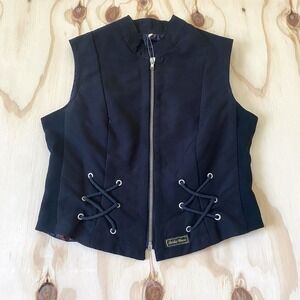 Golden Dress Women's Riding Vest Lined Equestrian Black Size Small Barn Classic
